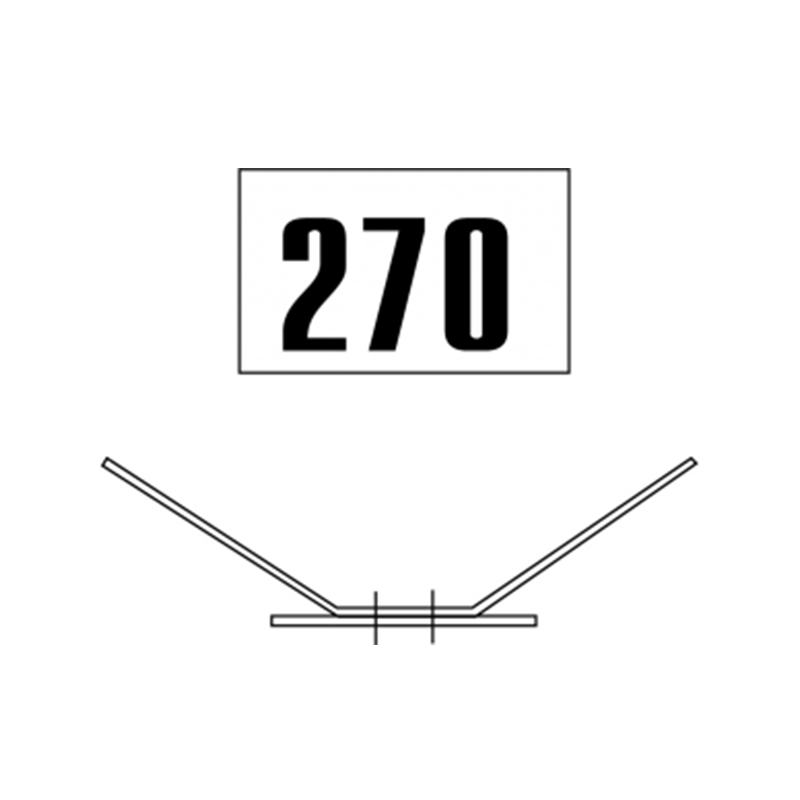 Знак GD-33 «Путевой особый знак номера стрелки» (Московский)