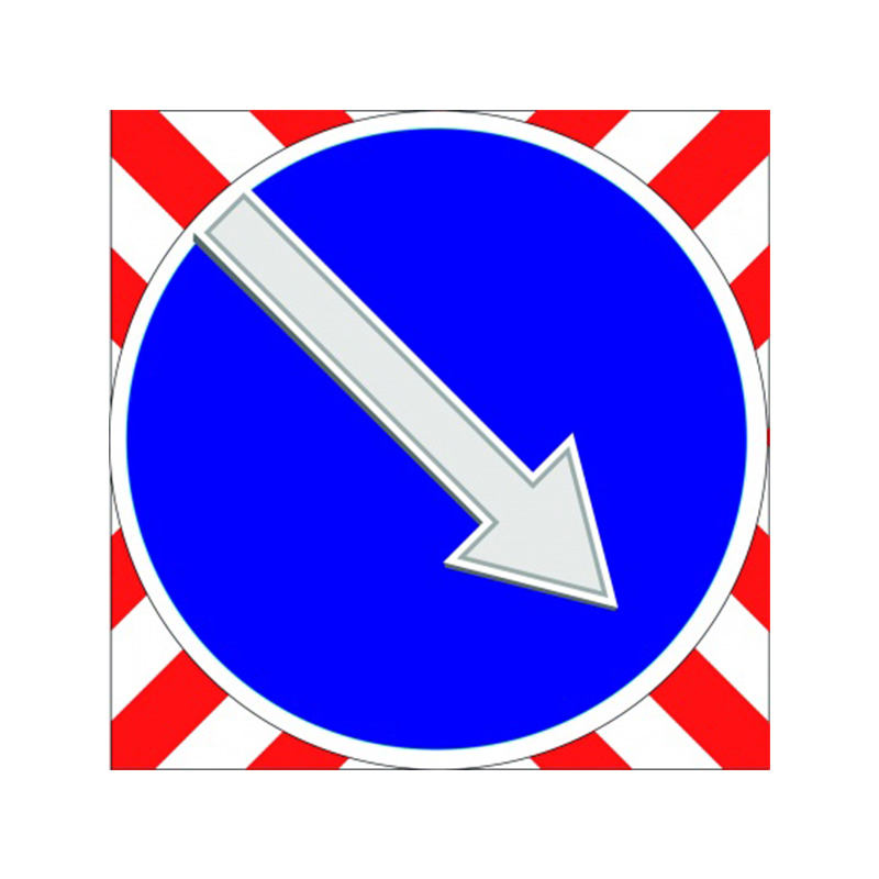 Знак светодиодный 4.2.2 (4.2.1) "Объезд препятствия слева (справа)" квадратный