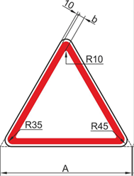 Треугольный знак 1.6 &amp;quot;Пересечение равнозначных дорог&amp;quot;