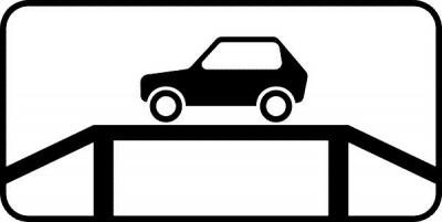 Знак дополнительной информации 8.10 "Место для осмотра автомобилей"
