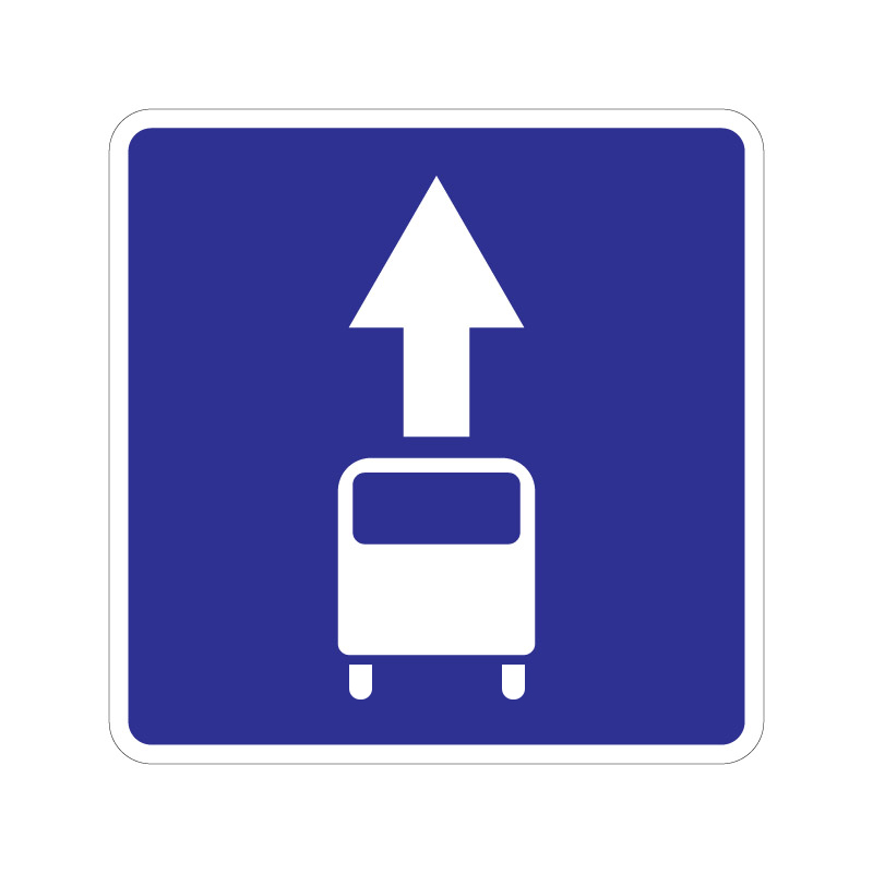 Знак особого предписания 5.14 "Полоса для маршрутных транспортных средств"