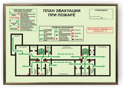 План-схема пожарной эвакуации