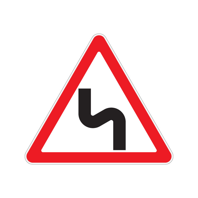 Треугольный знак 1.12.2 "Опасные повороты"