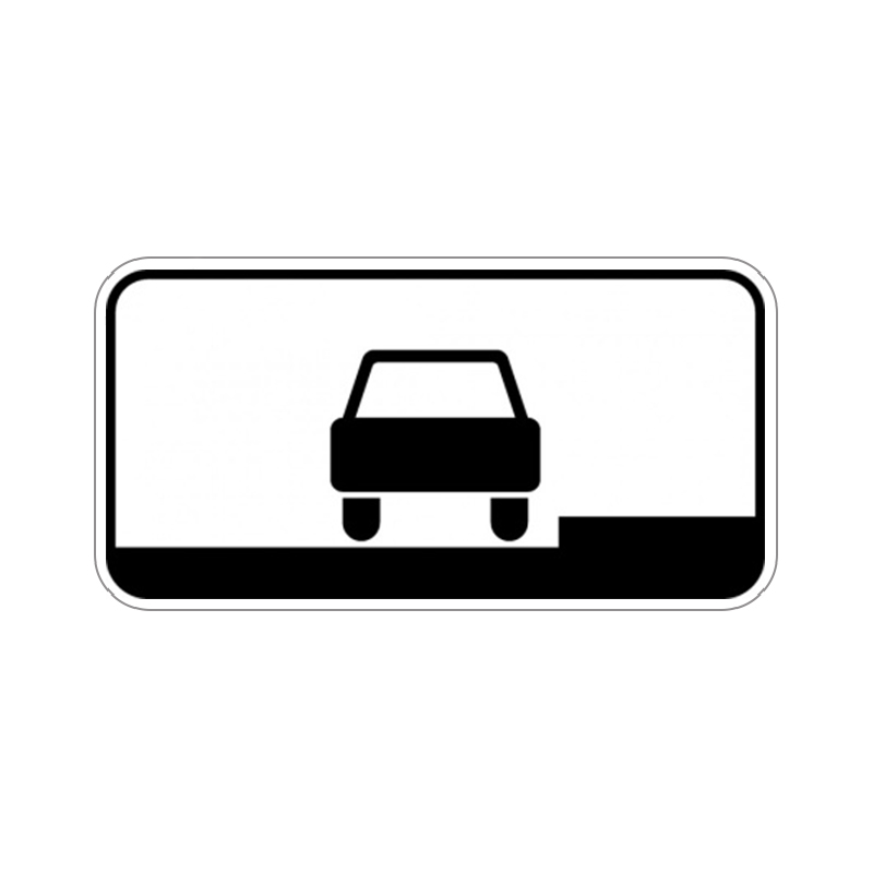 Знак дополнительной информации 8.6.1 "Способ постановки транспортного средства на стоянку"