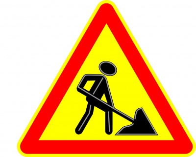 Знак светодиодный 1.25 "Дорожные работы"
