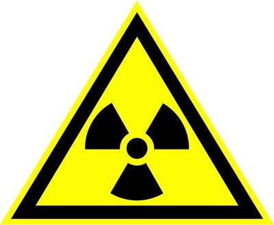 Предупреждающий знак безопасности W05. &amp;quot;Опасно. Радиоактивные вещества или ионизирую&amp;quot;
