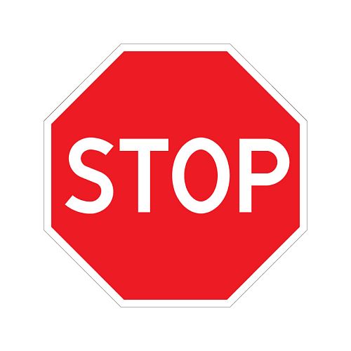 Дорожный знак 2.5 &amp;quot;Движение без остановки запрещено&amp;quot; (STOP, СТОП)
