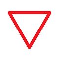 Треугольная маска дорожного знака 2.4 &amp;quot;Уступи дорогу&amp;quot; 1,2,3 типоразмеры
