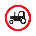 Запрещающий дорожный знак 3.6 &amp;quot;Движение тракторов запрещено&amp;quot;