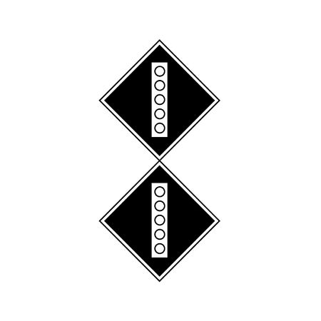 Знак GD-16 «Постоянный сигнальный знак - Поднять токоприемник на электропоезде»