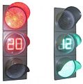 Светофор светодиодный транспортный с обратным отсчетом времени зеленого и красного сигнала вертикал. /горизонтальный Т.1.1/Т.1.2