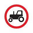 Запрещающий дорожный знак 3.6 &quot;Движение тракторов запрещено&quot;